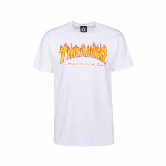 Thrasher Flame T-Shirt - white