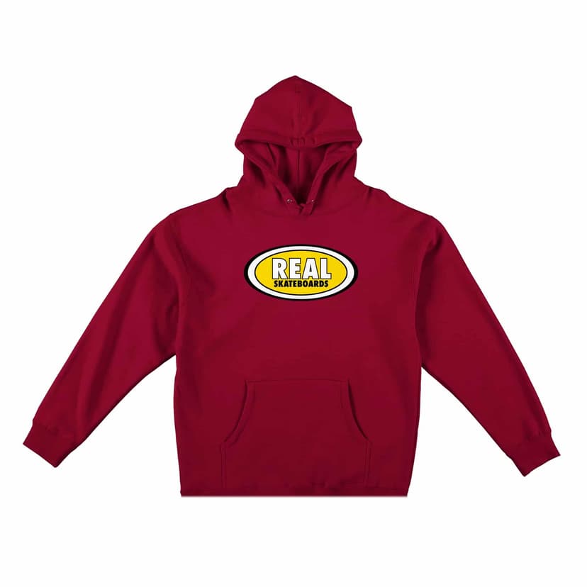 Real Skateboards Oval Hoodie - red