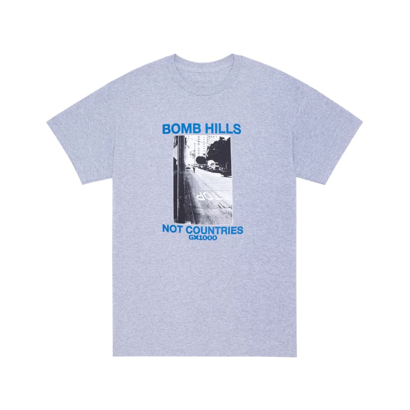GX1000 Bomb Hills Not Countries Tee - sport grey