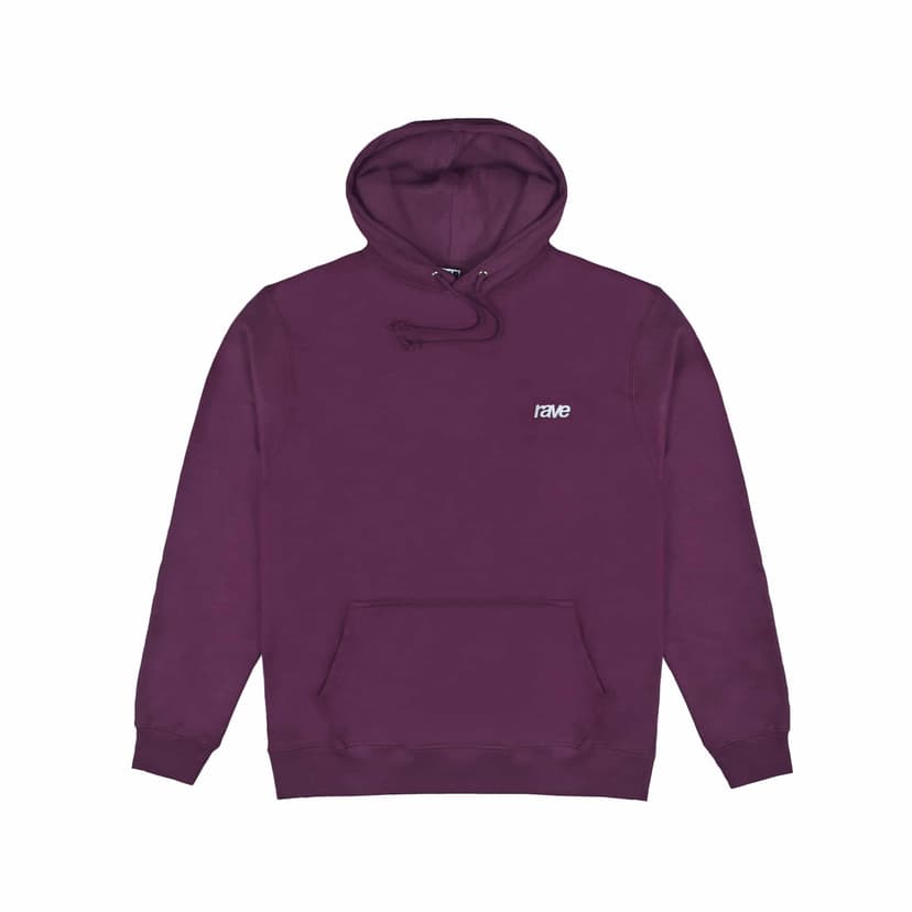 Rave Skateboards Core Logo Hoodie - plum
