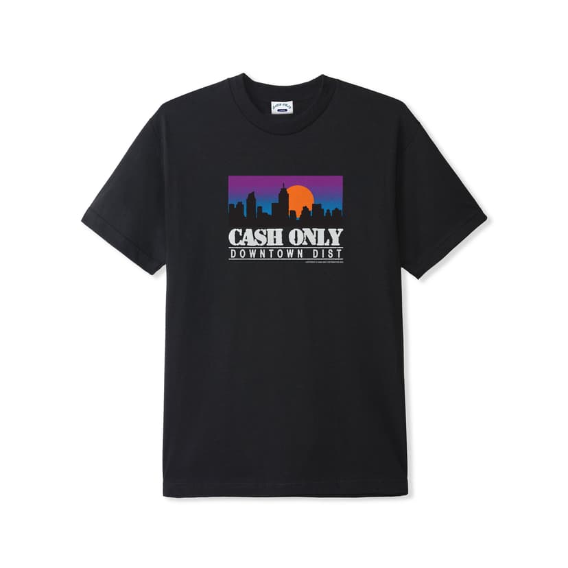 Cash Only Skyline Tee - black