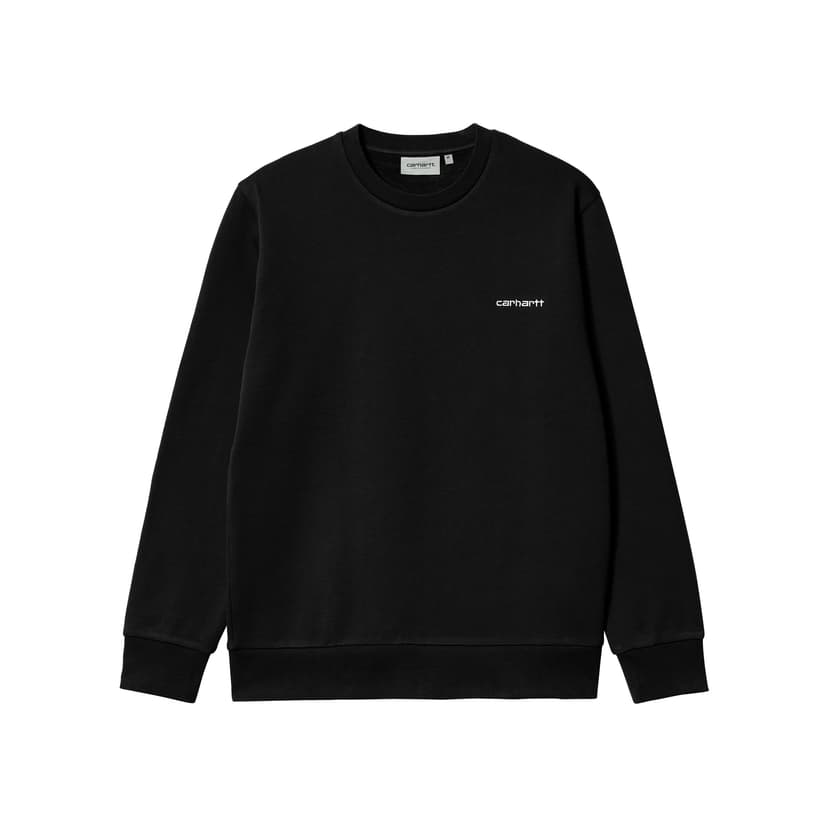 Carhartt Script Embroidery Sweat - black-white