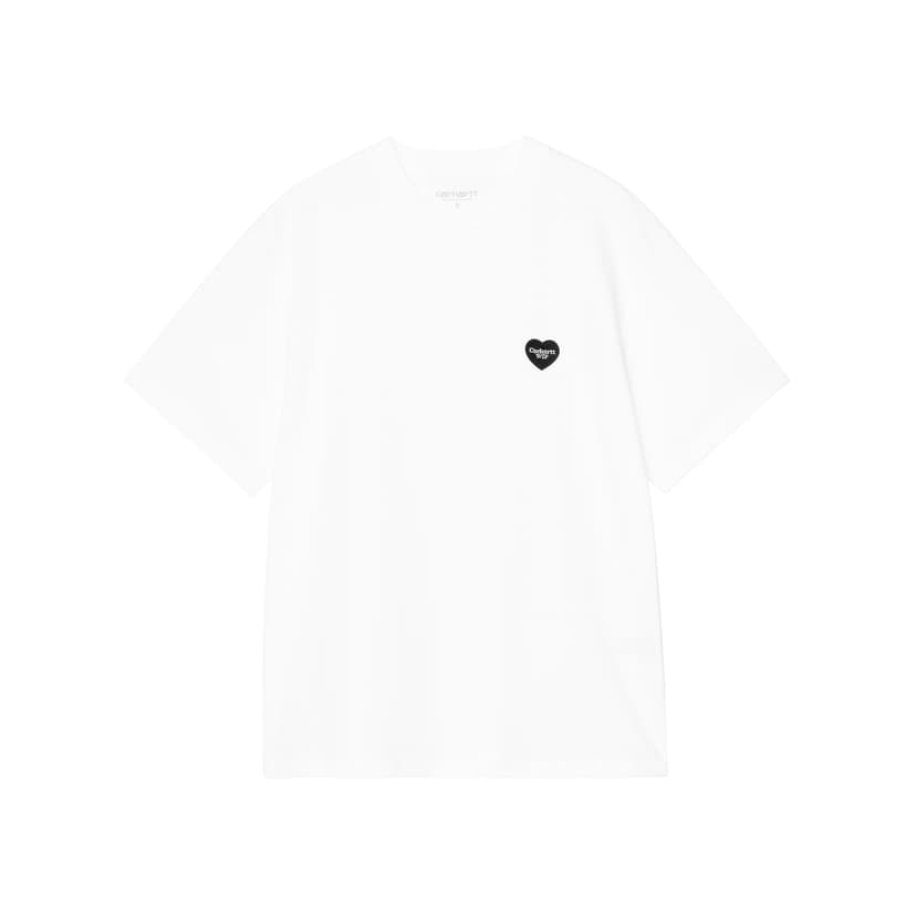 Carhartt WIP 'W' Heart Patch T-Shirt' - white black