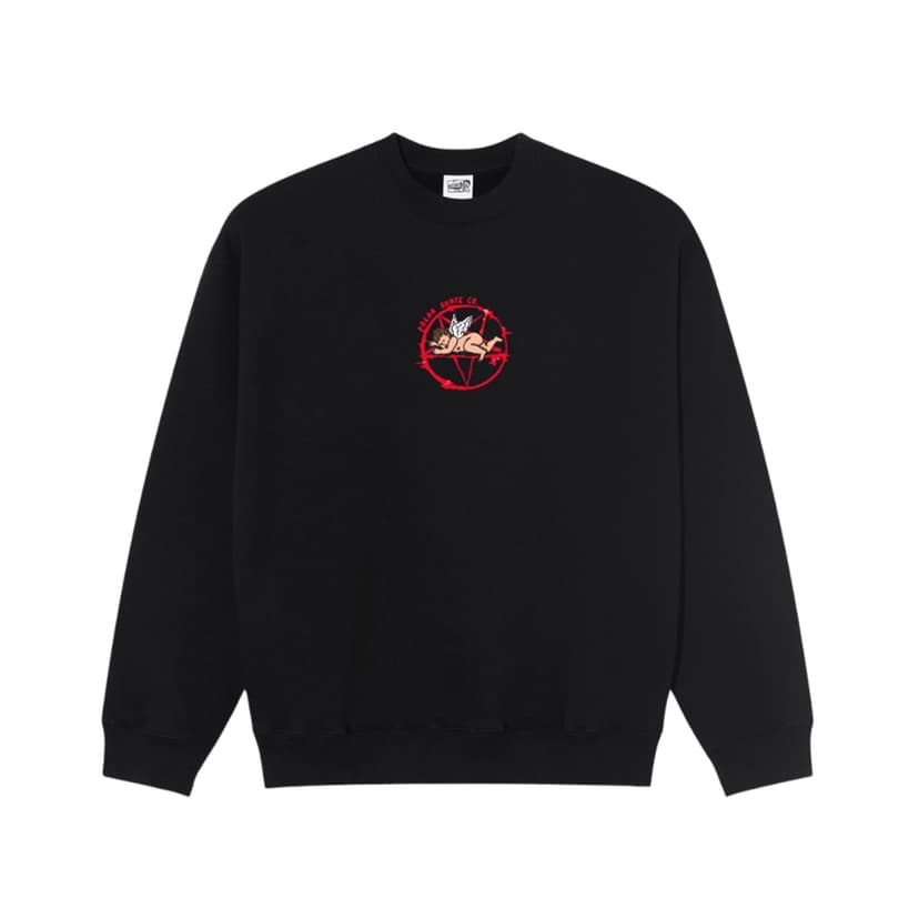 Polar Skate co. Dave Crewneck - Sacrifice - black
