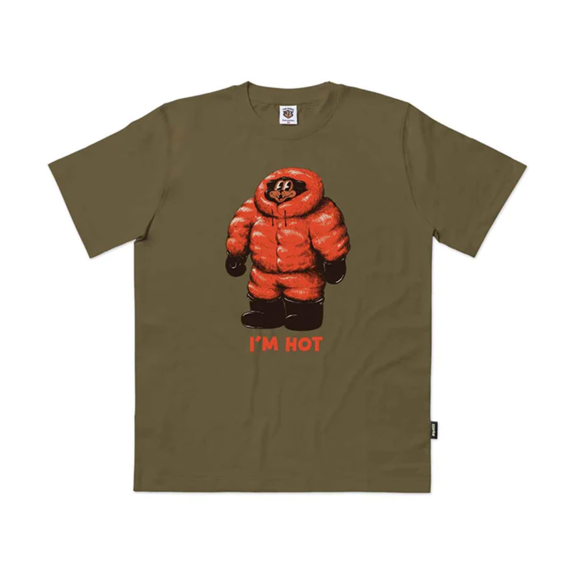 The Dudes Im Hot Classic Tee - khaki