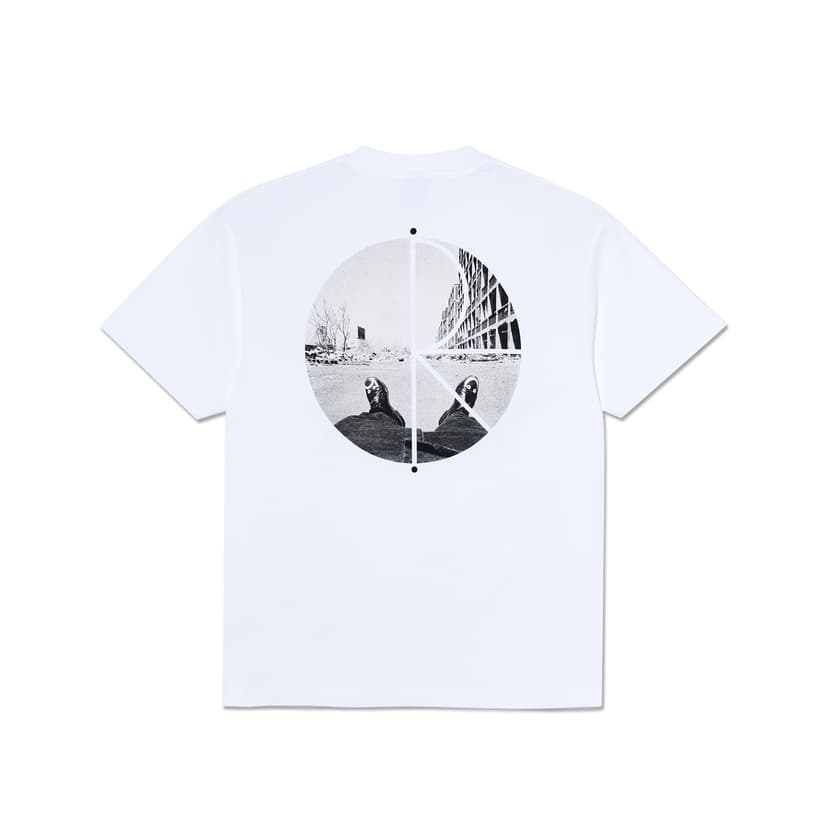 Polar Skate co. Fill Logo Tee - Happy Sad - white