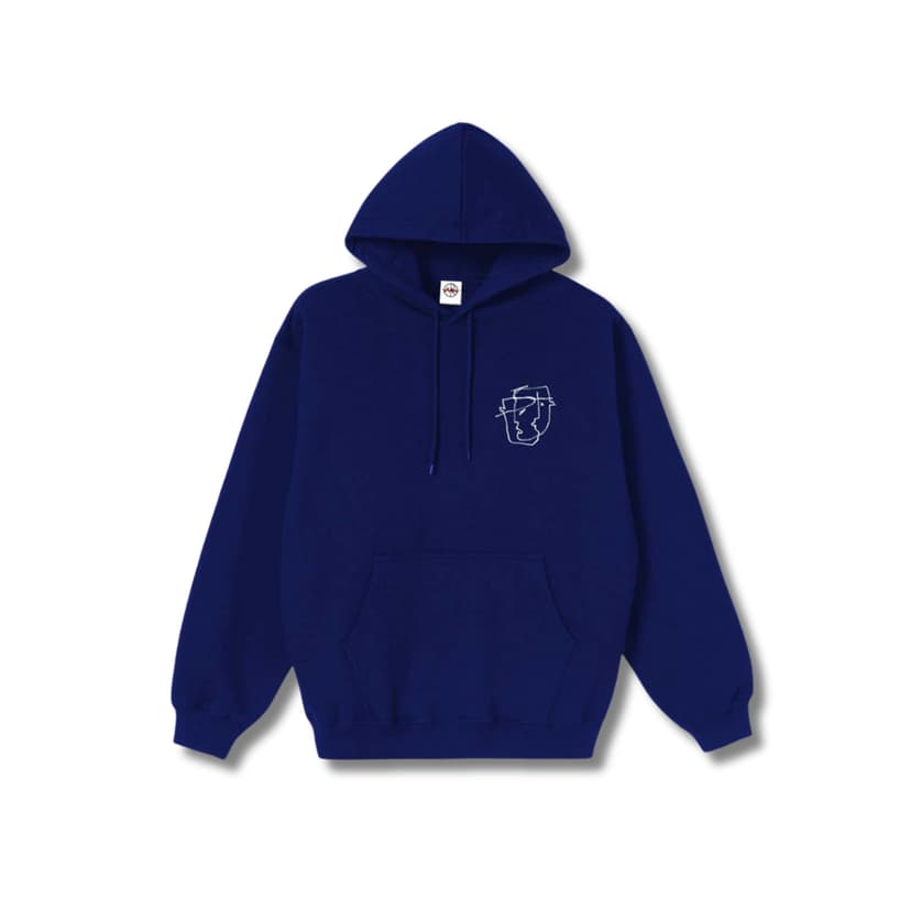 Polar Skate co. Dave Hoodie - Tied Up - navy