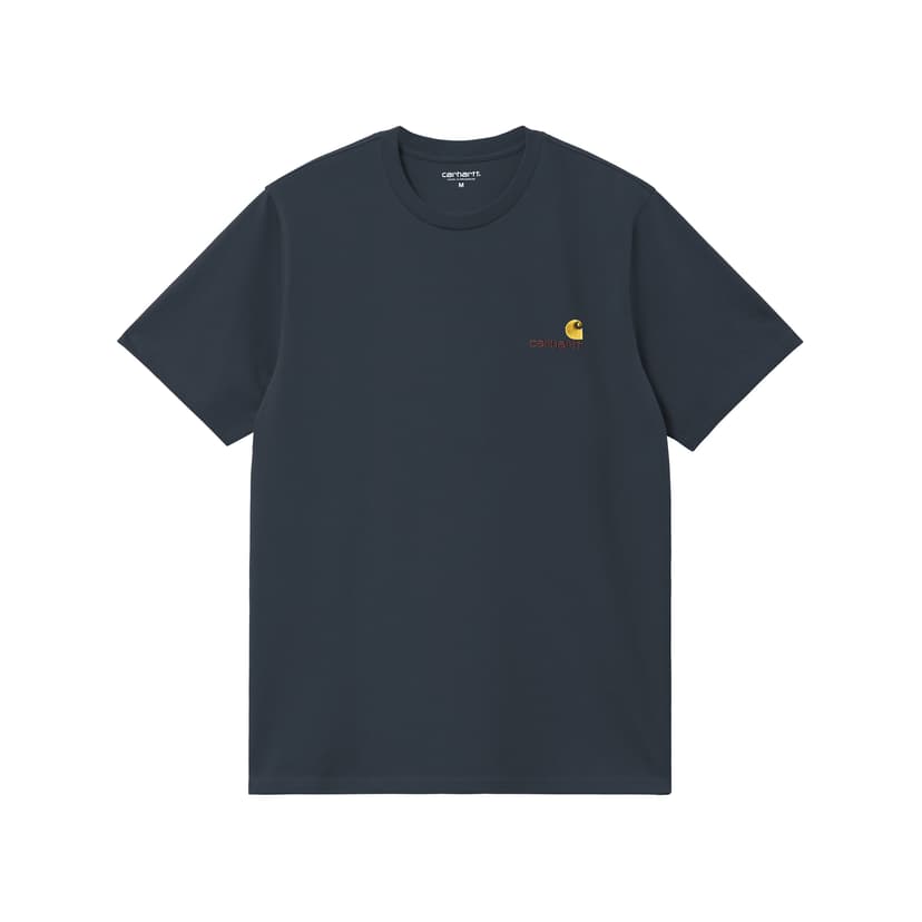Carhartt WIP American Script Tee - deep night