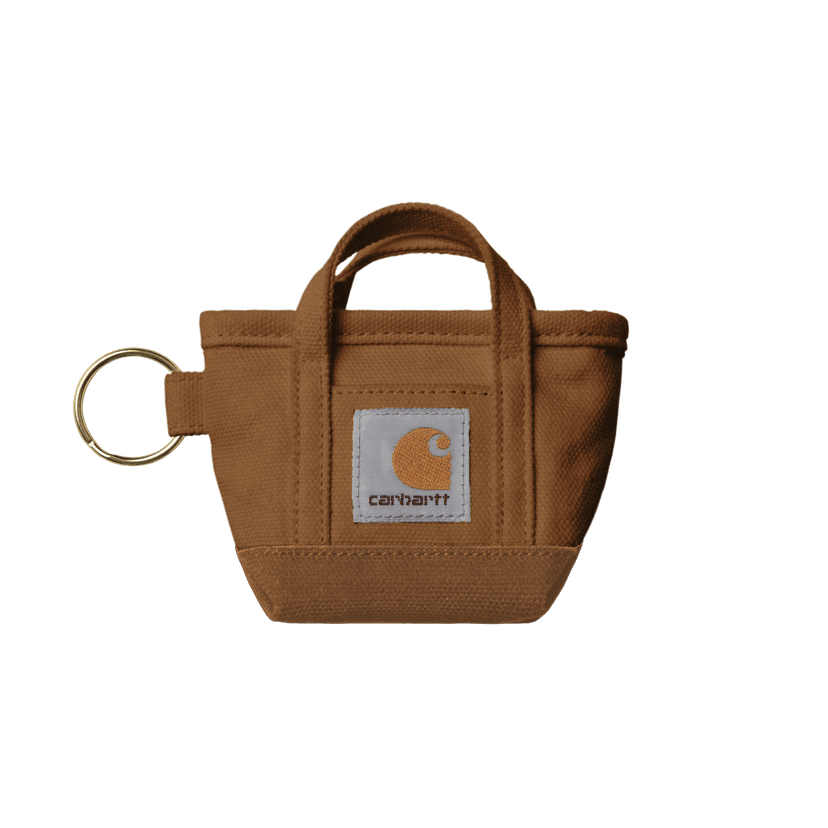 Carhartt WIP Mini Tote Bag Keychain - hamilton brown