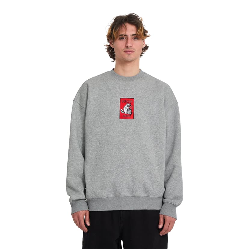 Volcom Rockout Crew - heather grey
