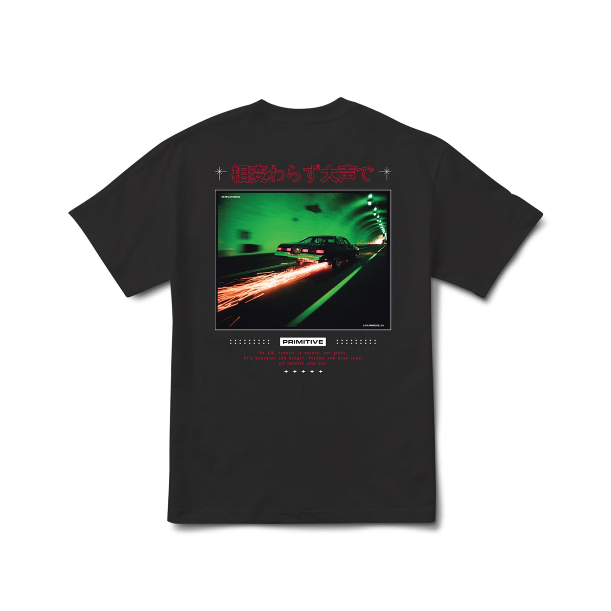 Primitive Scrape Heavyweight T-Shirt - black