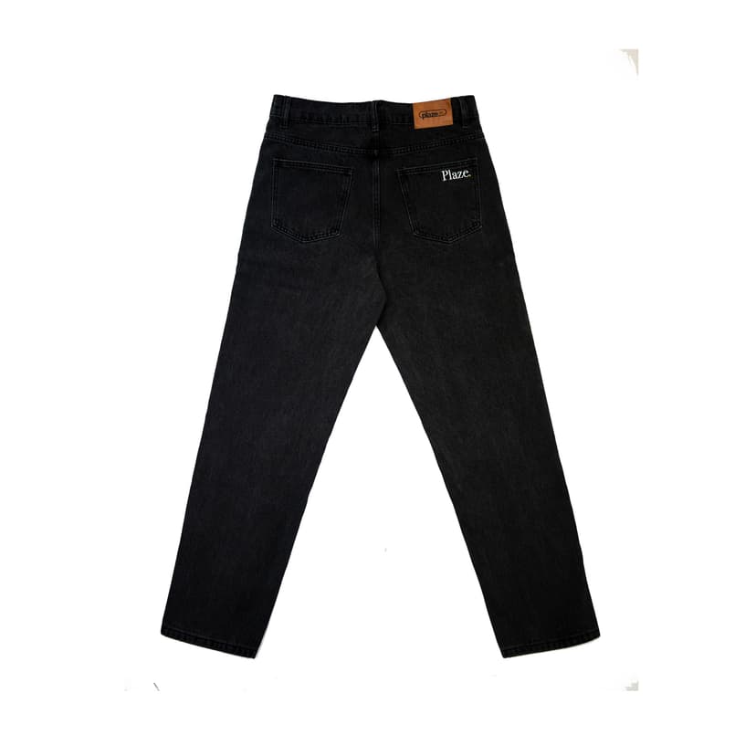 Plaze Script Denim - washed black
