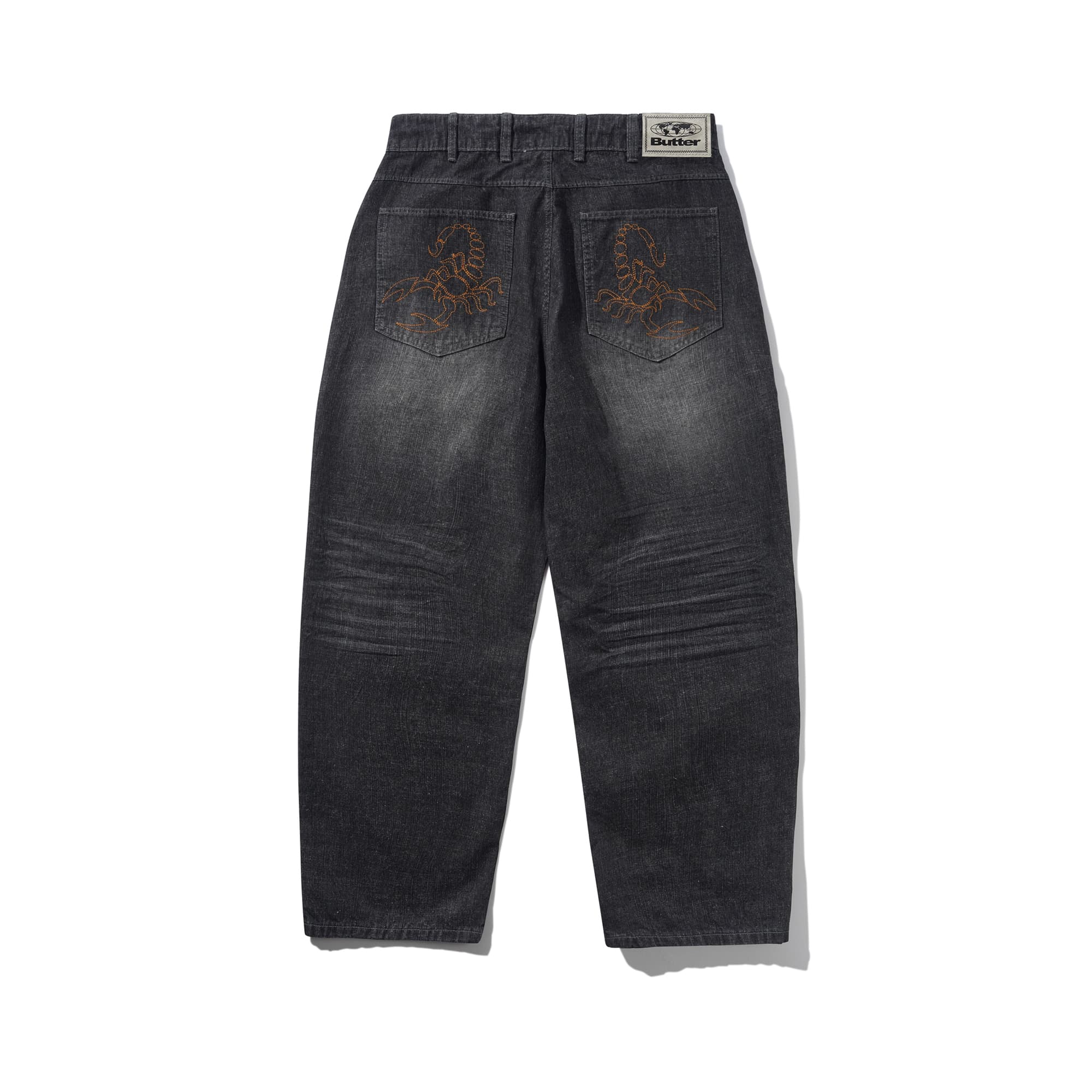 Buttergoods Scorpion Stitch Denim Jeans - slub black