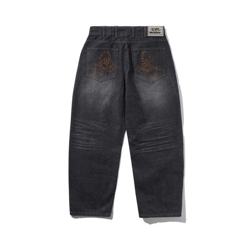 Buttergoods Scorpion Stitch Denim Jeans - slub black