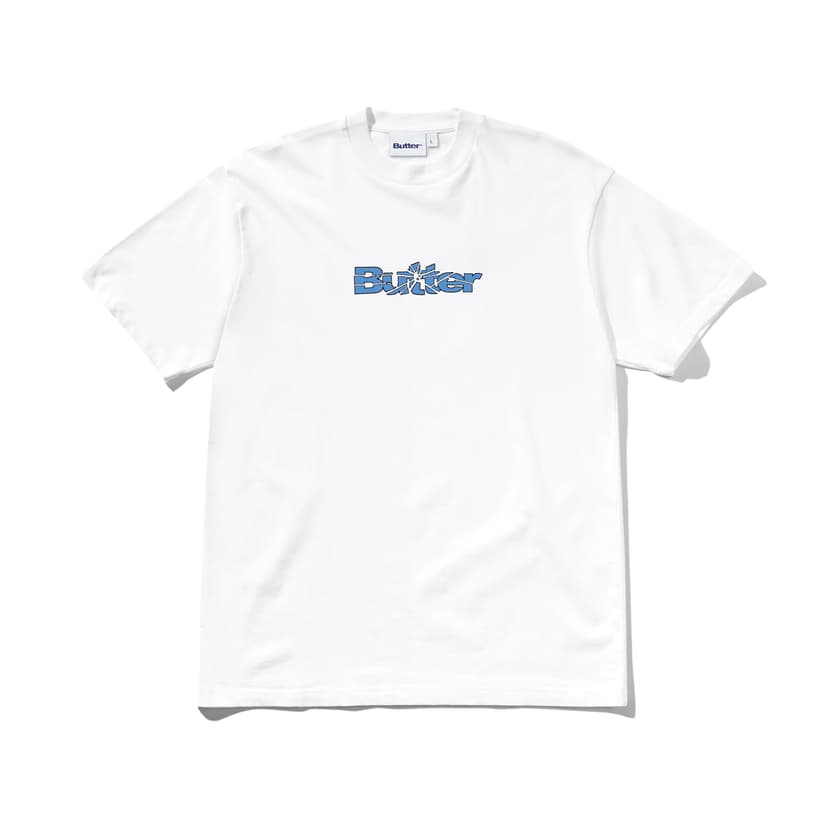 Buttergoods Smashed Logo Tee - white