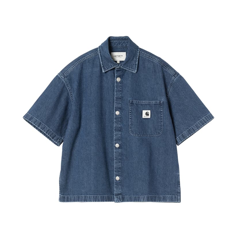 Carhartt WIP W' Lovilia Shirt' - blue stone washed