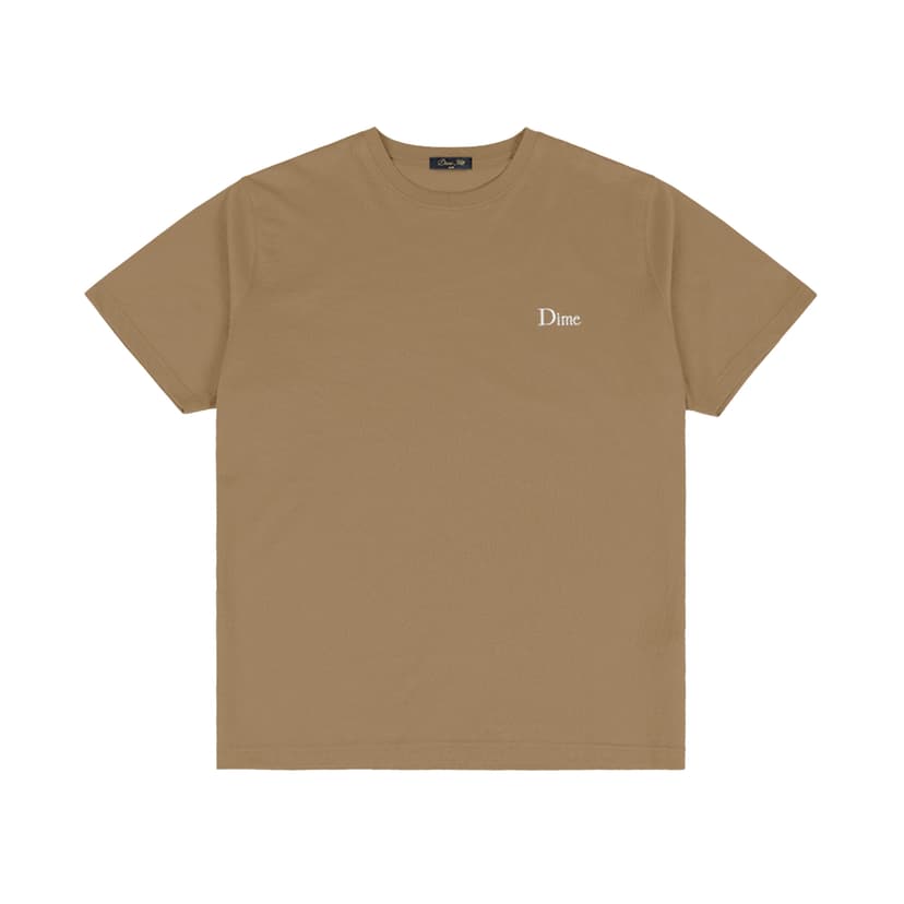 Dime Classic Small Logo T-Shirt - tan