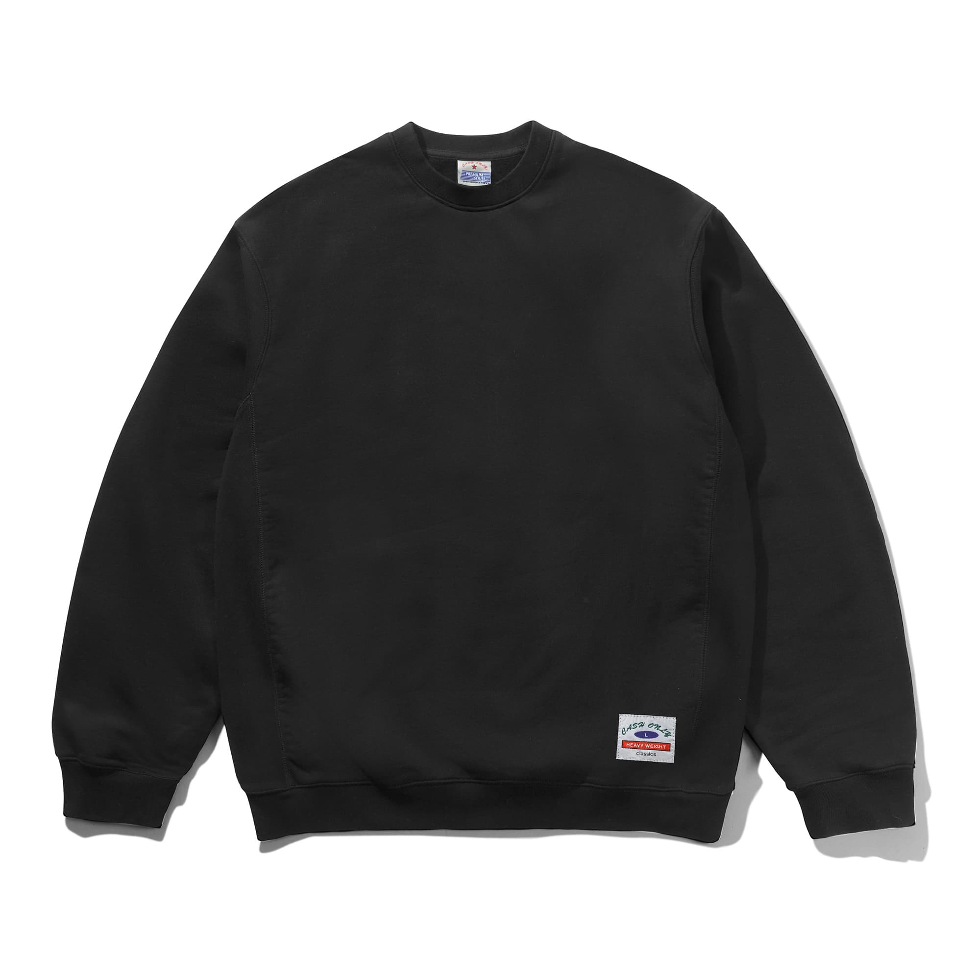 Cash Only Heavy Weight Crewneck - black