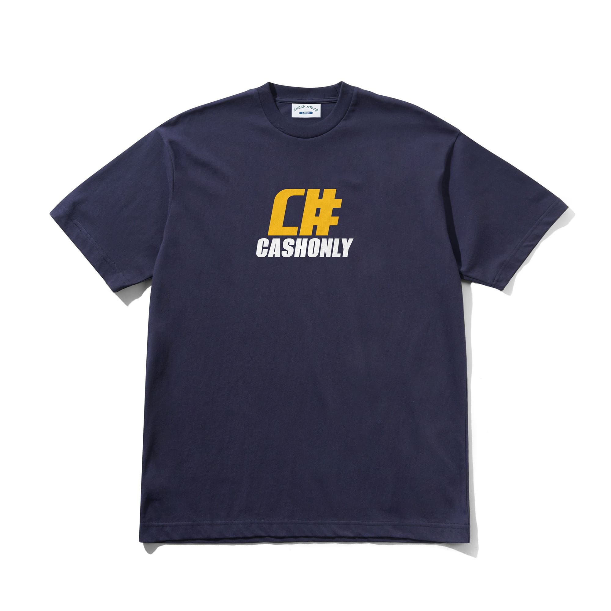 Cash Only Numeric Tee - navy