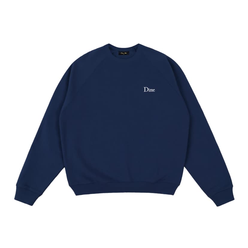 Dime Classic Small Logo Crew - navy
