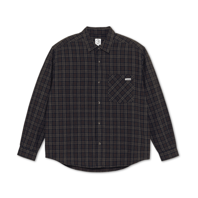 Polar Skate Co. Mitchell LS Flannel - navy