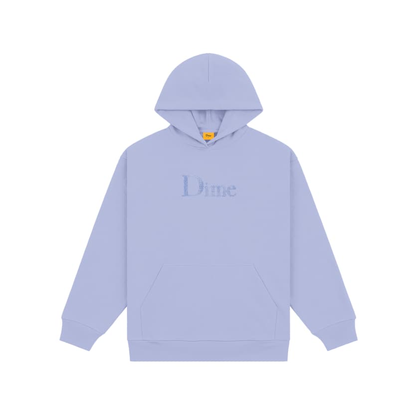Dime Classic Chenille Logo Hoodie - light indigo