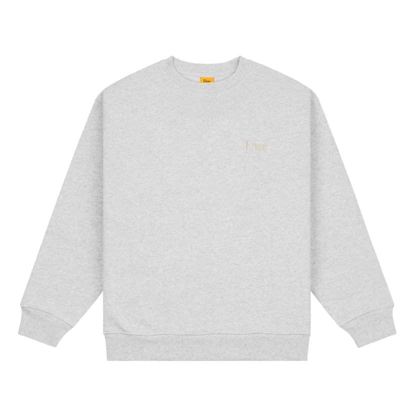 Dime Classic Small Logo Crewneck - heather grey