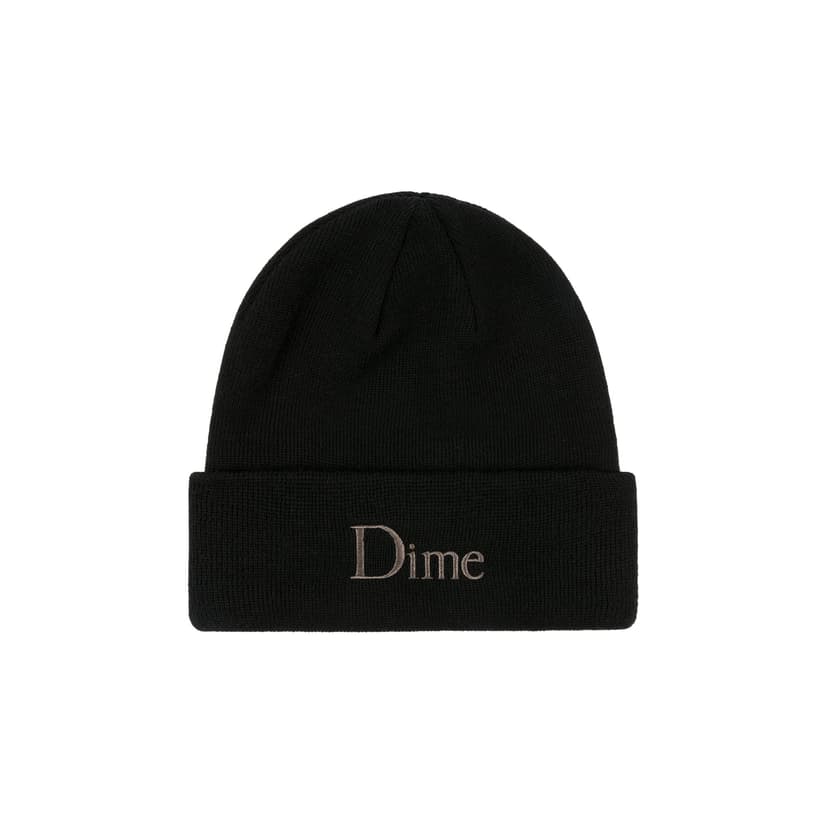 Dime Classic Wool Fold Beanie - black