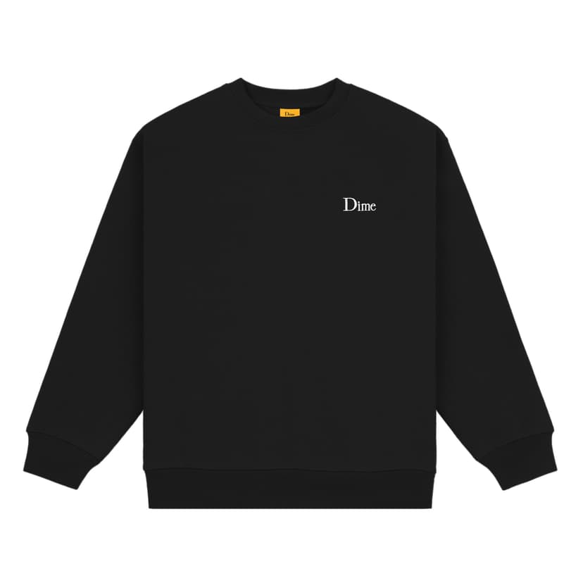 Dime Classic Small Logo Crewneck - black