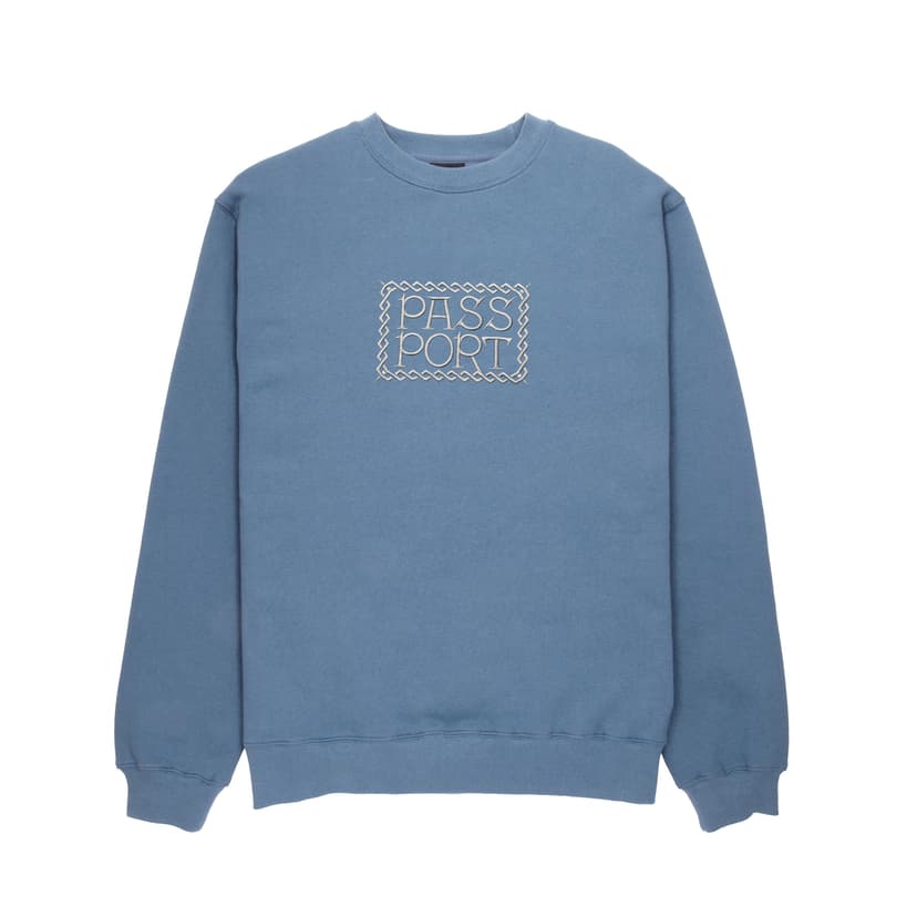 Pass~Port Invasive Embroidered Crew - blue