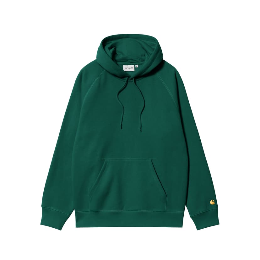 Carhartt WIP Hooded Chase Sweat - chervil/gold