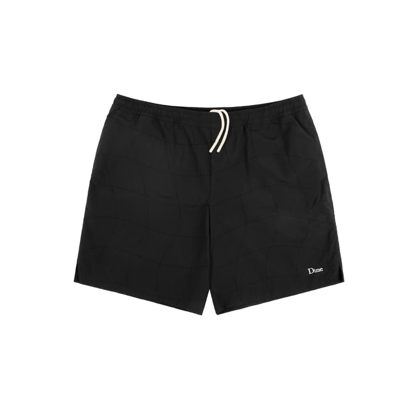 Dime Wave Quilted Shorts - black