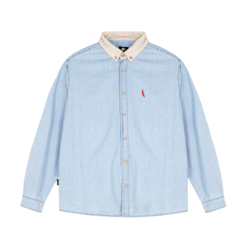 Magenta PWS Shirt - washed denim