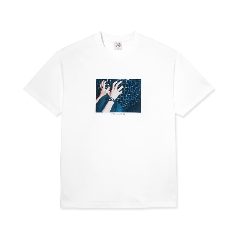 Polar Skate Co. Caged Hands Tee - white