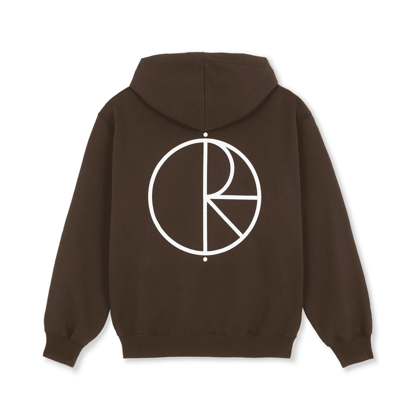 Polar Skate Co. Dave Hoodie Stroke Logo - chocolate