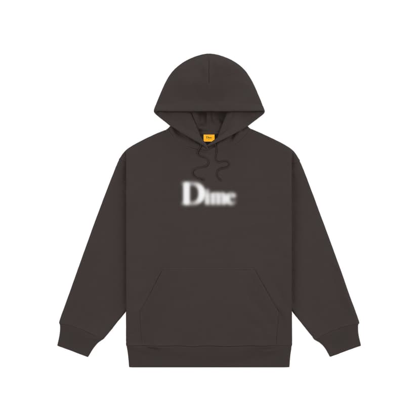 Dime Classic Blurry Hoodie - vintage black