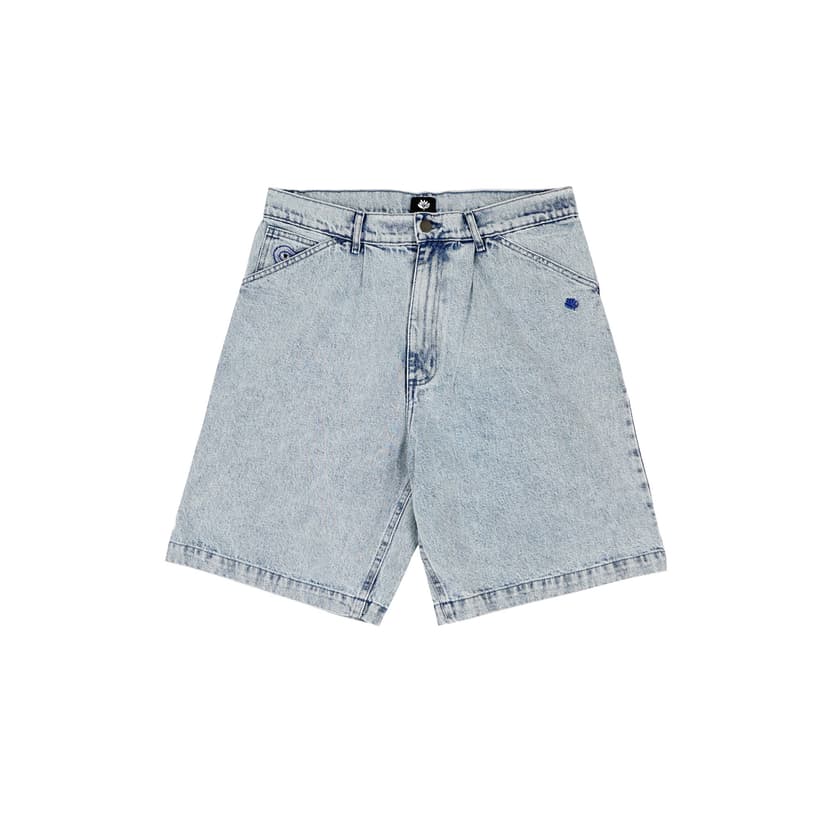 Magenta Skateboards OG Denim Long Short - washed denim