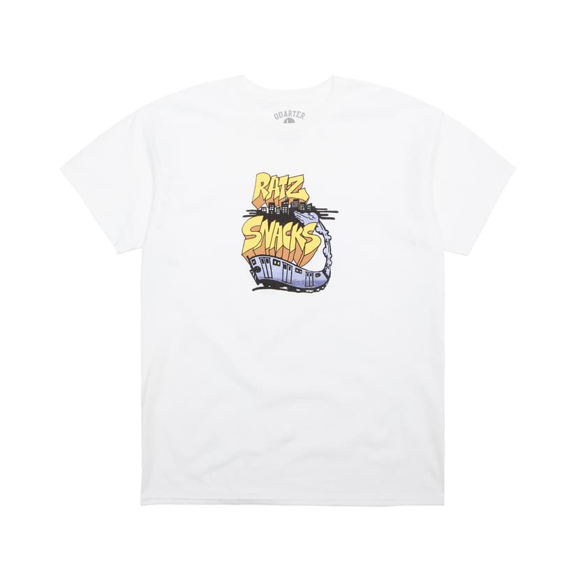 Quartersnacks Rat Ratz Train Tee - white