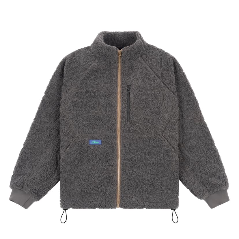 Dime Coverstitch Sherpa Fleece - charcoal