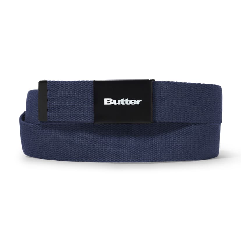 Buttergoods Logo Woven Belt - navy