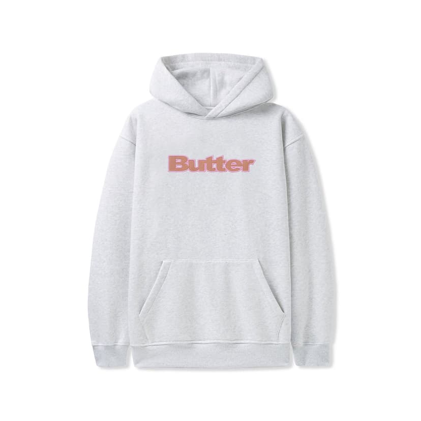 Buttergoods Nylon Logo Applique Hood - ash