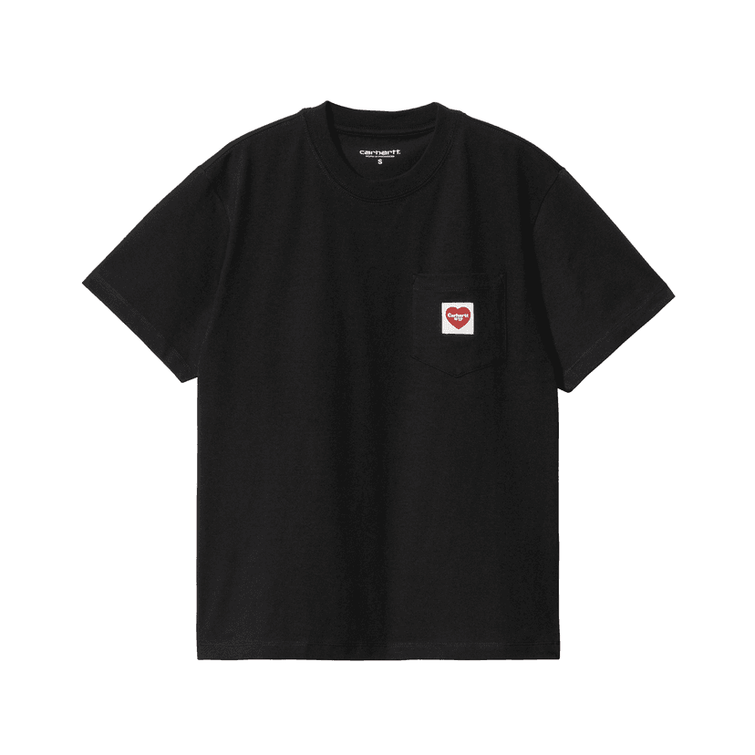 Carhartt WIP W' Pocket Heart Tee - black / red