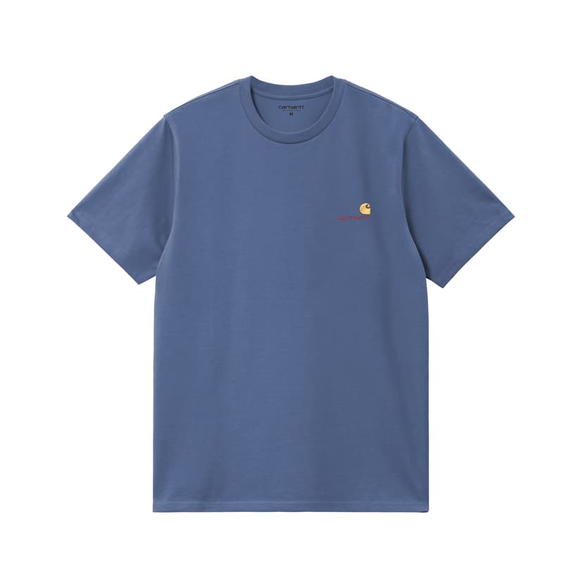 Carhartt WIP American Script Tee - blue iris