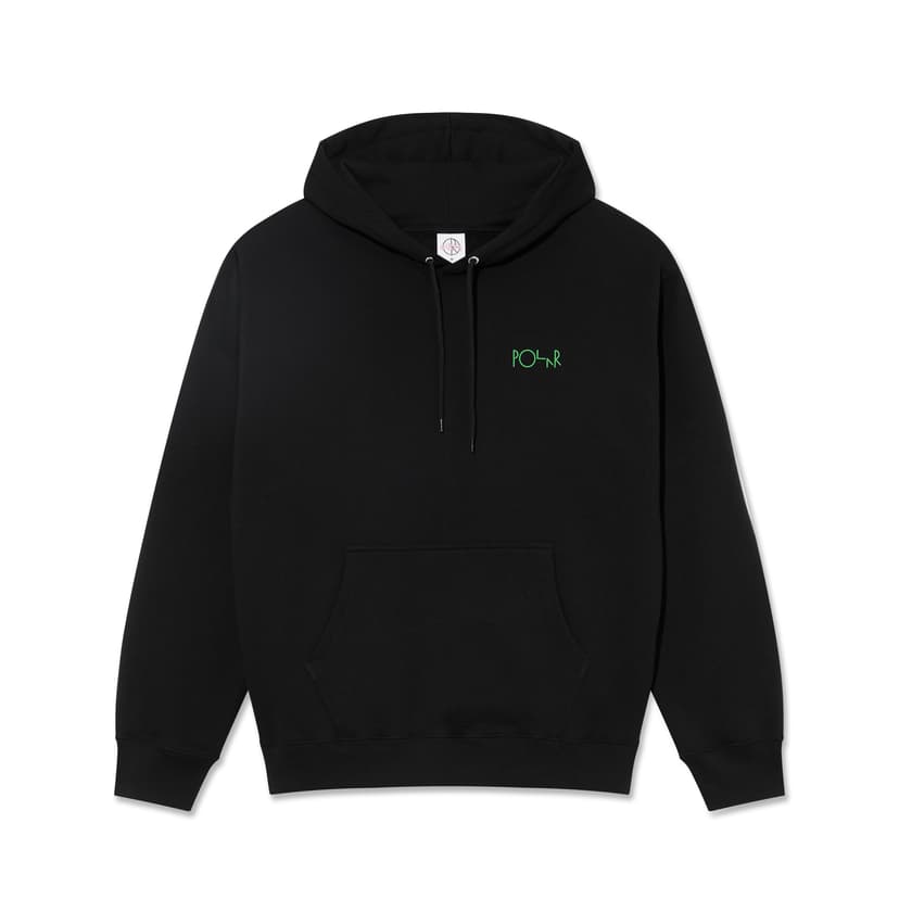 Polar Skate Co. Dave Hoodie / Fill Logo Hoodie - black