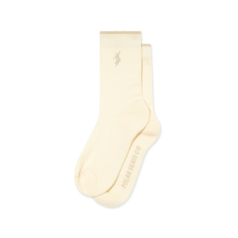 Polar Skate Co. No Complies Socks - cloud white