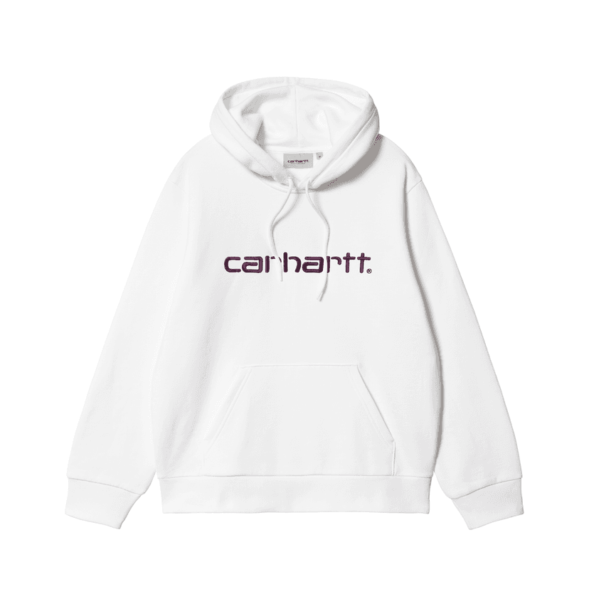 Hooded Carhartt Sweat - white / huckleberry