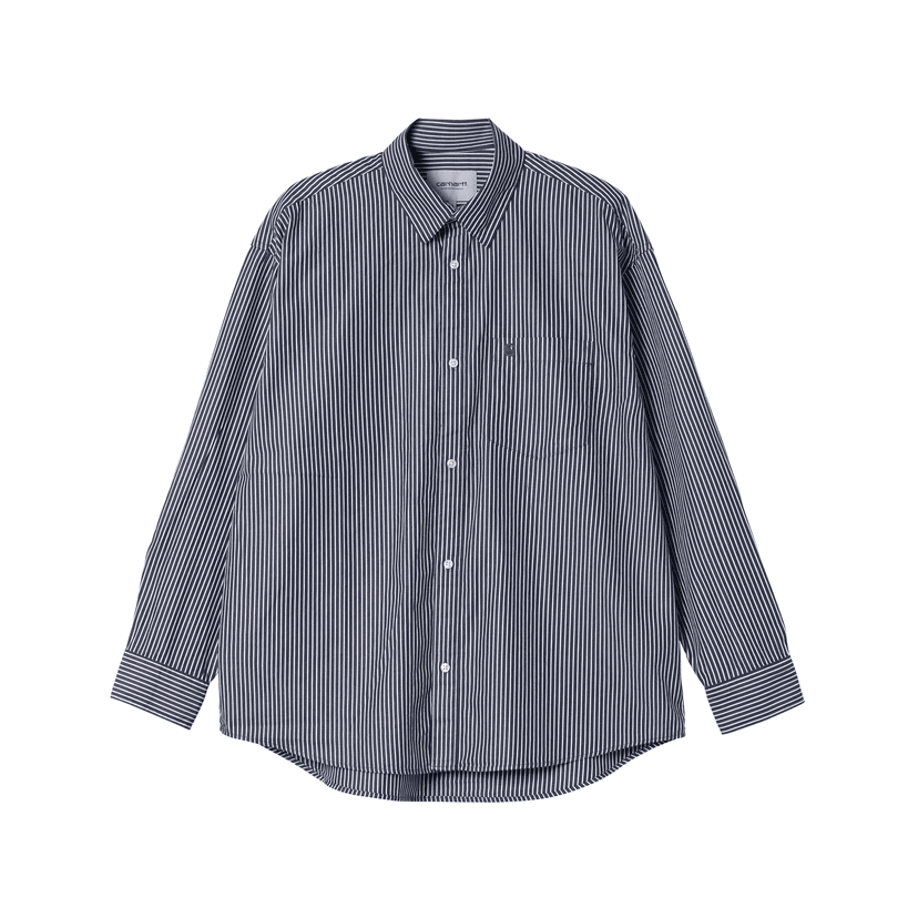 Carhartt WIP LS Notus Shirt - arvin stripe / space
