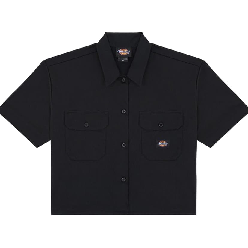 Dickies Cropped Work Shirt SS - black