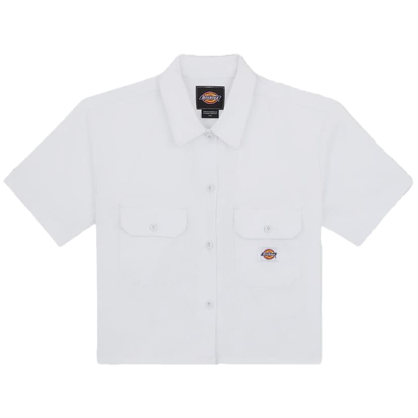 Dickies Cropped Work Shirt SS - white