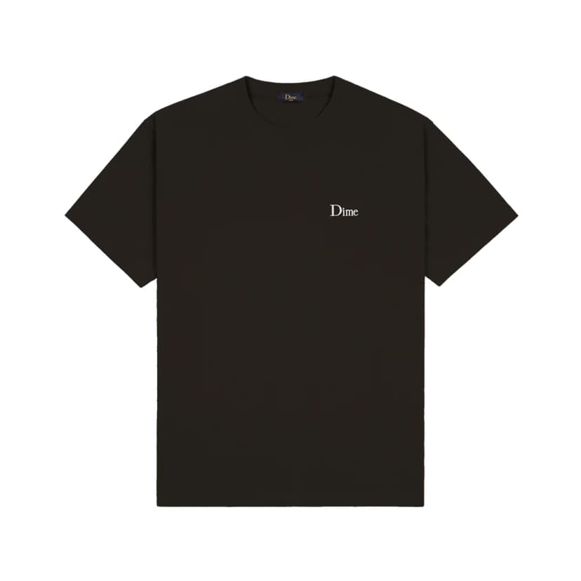 Dime Classic Small Logo Tee - vintage black